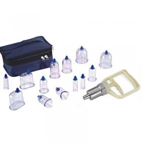 Cupping set 7 cups with suction ball